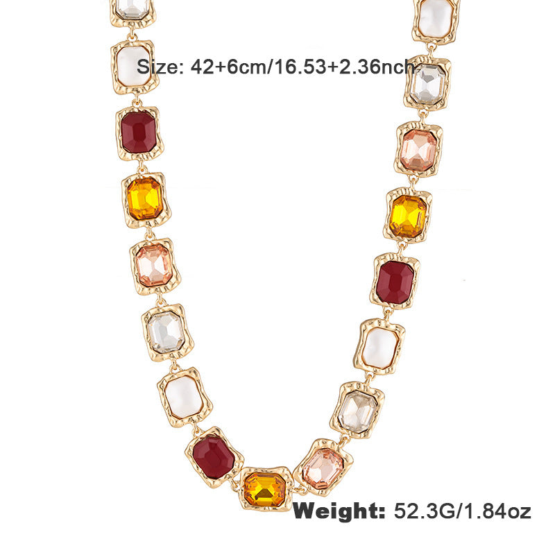 Radiant Prosperity Diamond Alloy Color Chain