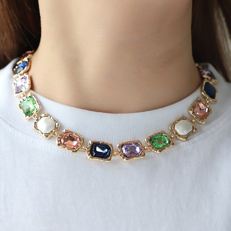 Radiant Prosperity Diamond Alloy Color Chain