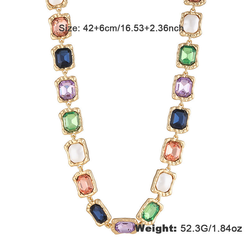 Radiant Prosperity Diamond Alloy Color Chain
