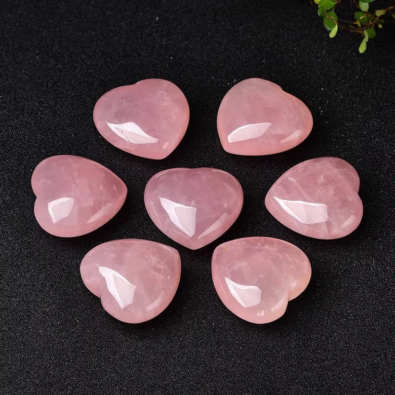 Rose Quartz Heart Heal Gemstone