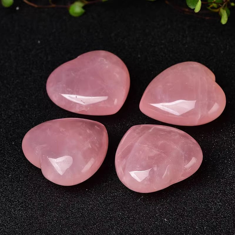 Rose Quartz Heart Heal Gemstone
