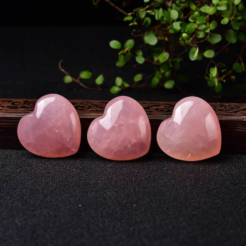 Rose Quartz Heart Heal Gemstone