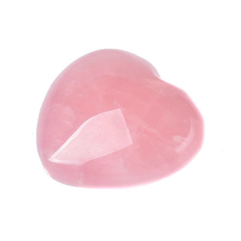 Rose Quartz Heart Heal Gemstone