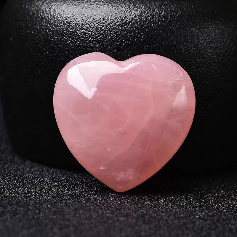 Rose Quartz Heart Heal Gemstone