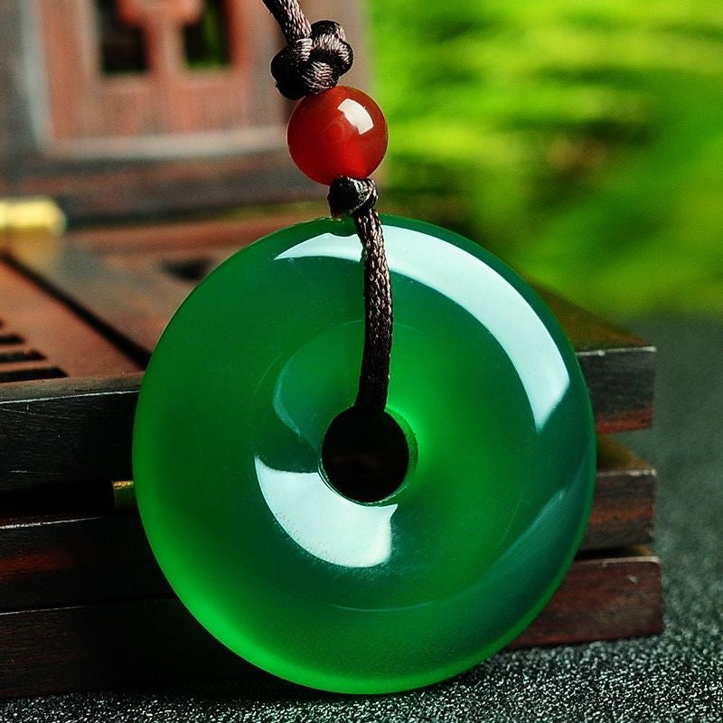 SafeLuck GreenJasper Wellbeing Pendant