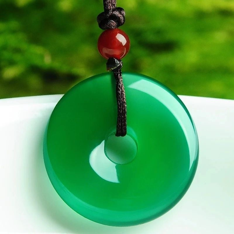 SafeLuck GreenJasper Wellbeing Pendant