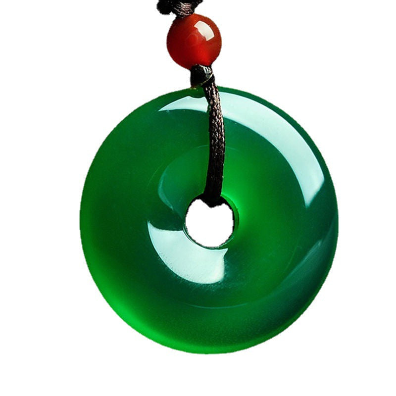 SafeLuck GreenJasper Wellbeing Pendant