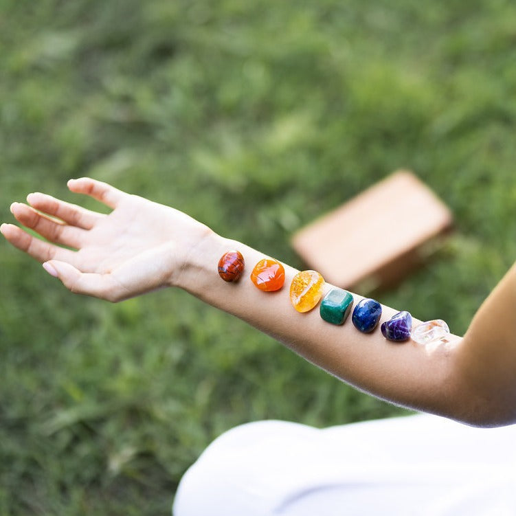 Seven Color Chakra Healing Crystal Set