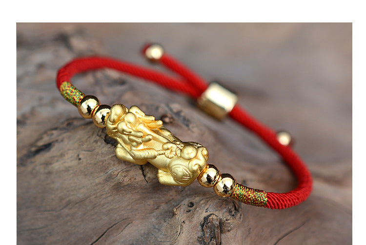 Success Luck Silver Pi Xiu Bracelet