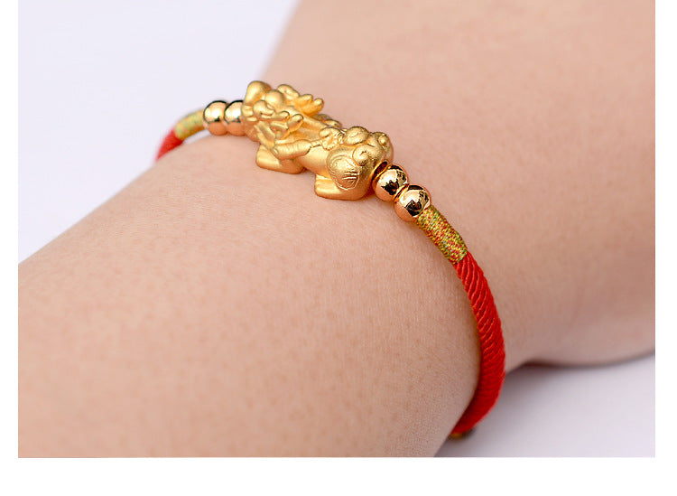 Success Luck Silver Pi Xiu Bracelet