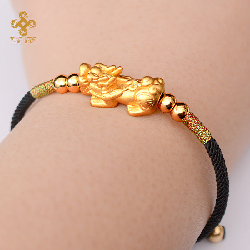 Success Luck Silver Pi Xiu Bracelet