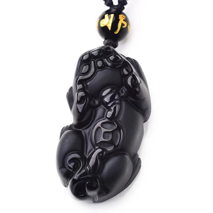 Luck Guard Obsidian PiXiu Pendant