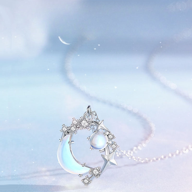 Luminous Moonstone Harmony Necklace