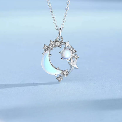 Luminous Moonstone Harmony Necklace