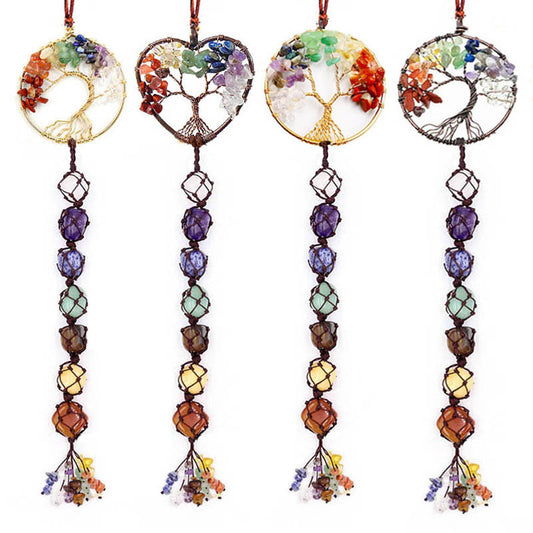 7 Chakras Hand-Woven Dreamcatcher