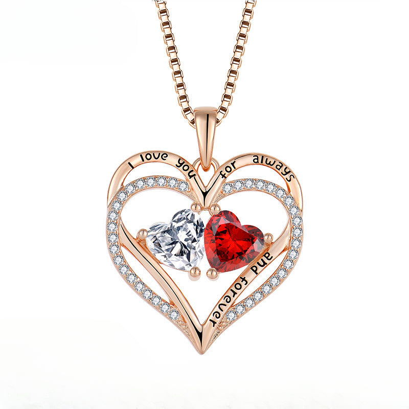 Rose Gold Heart Harmony Necklace