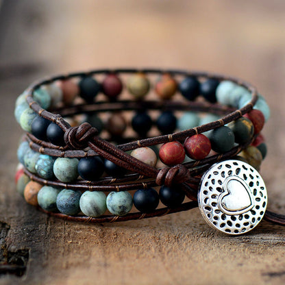 Bohemian Protection Stone Layered Bracelet