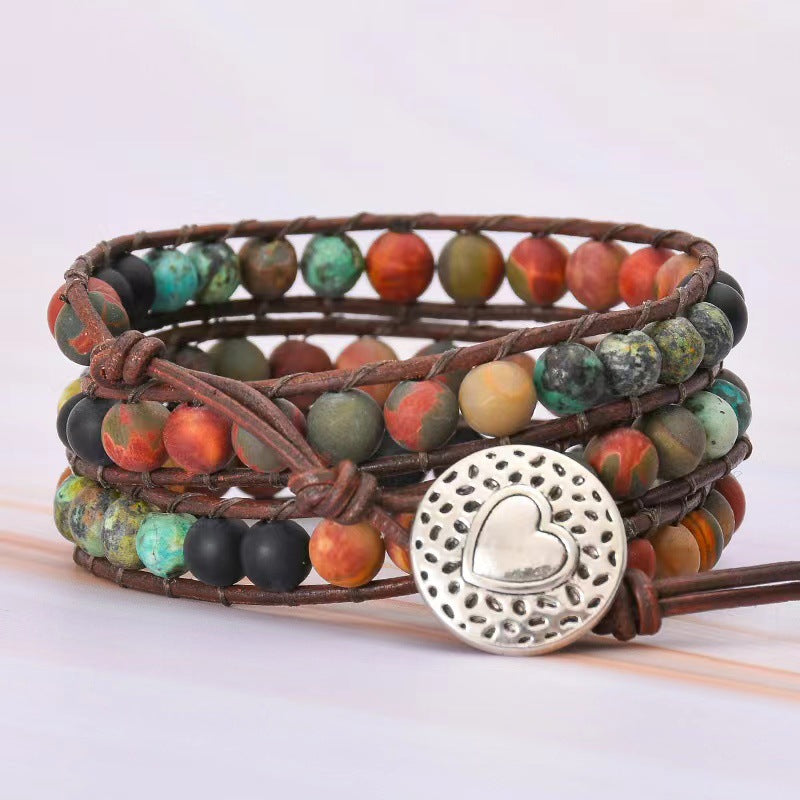 Bohemian Protection Stone Layered Bracelet