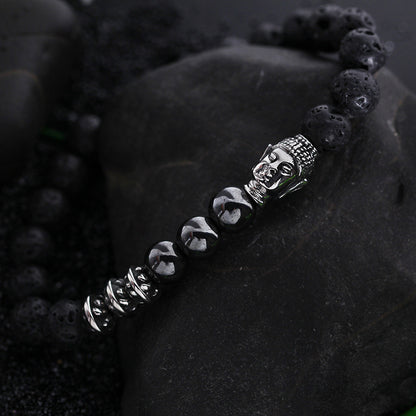 Buddha Head Agate Bracelet