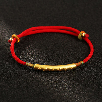 Red String Auspicious Bracelet Buddhist Lucky Charms