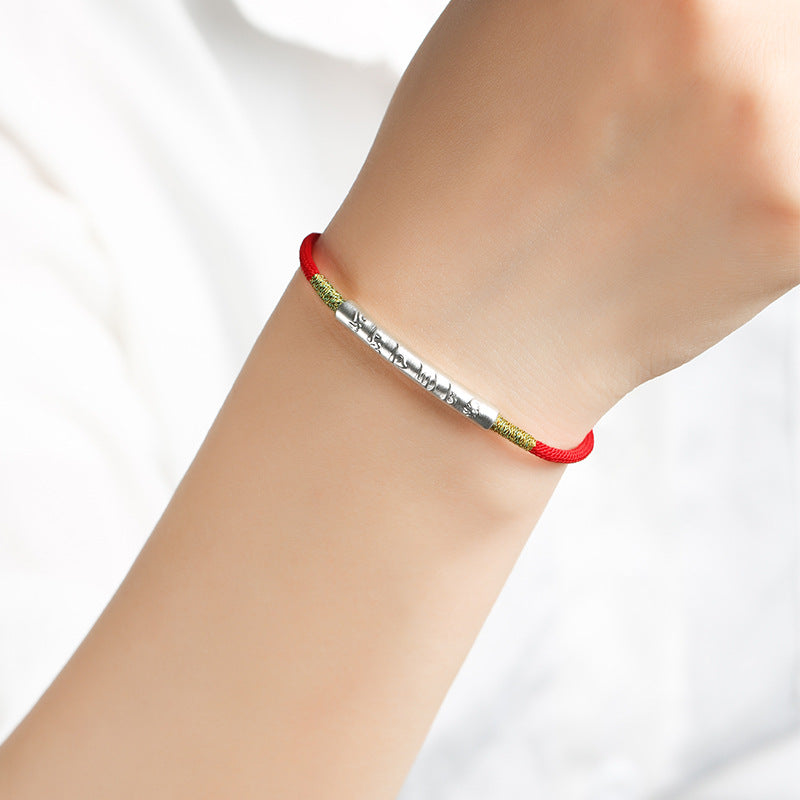 Red String Auspicious Bracelet Buddhist Lucky Charms