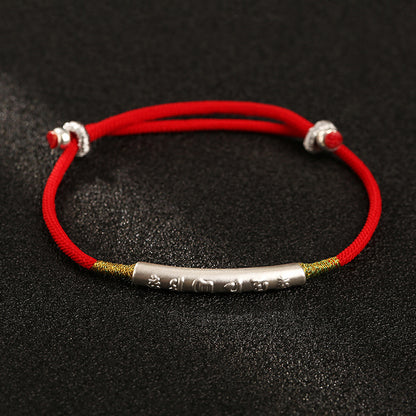 Red String Auspicious Bracelet Buddhist Lucky Charms