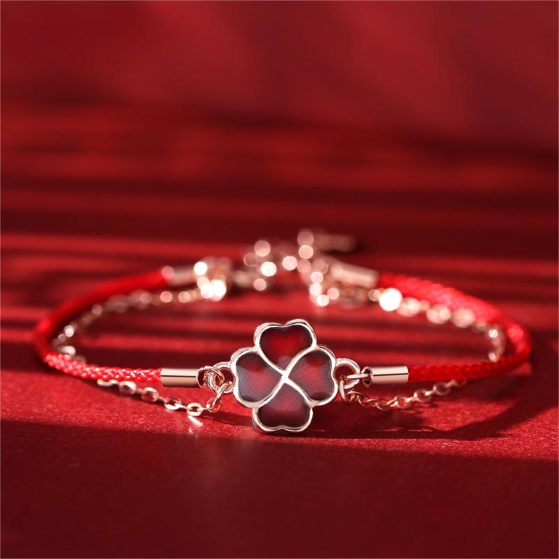 Clover Personalized Engraved Bracelet