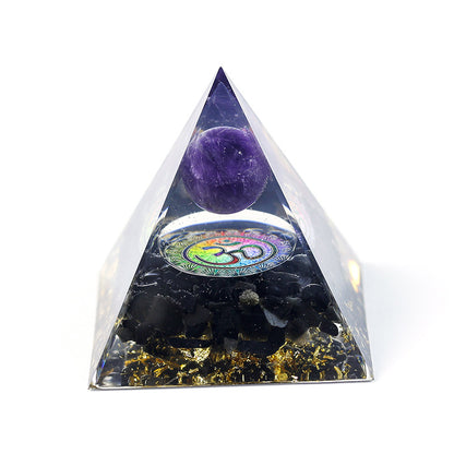 Crystal Pyramid Drip Resin Ornament