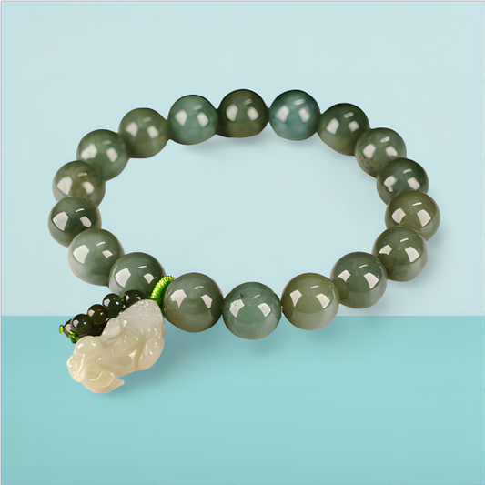 Fortune Guardian Jadeite Pi Xiu Bracelet