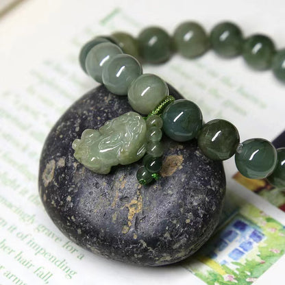 Fortune Guardian Jadeite Pi Xiu Bracelet