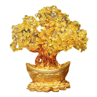 Golden Citrine Wealth Tree