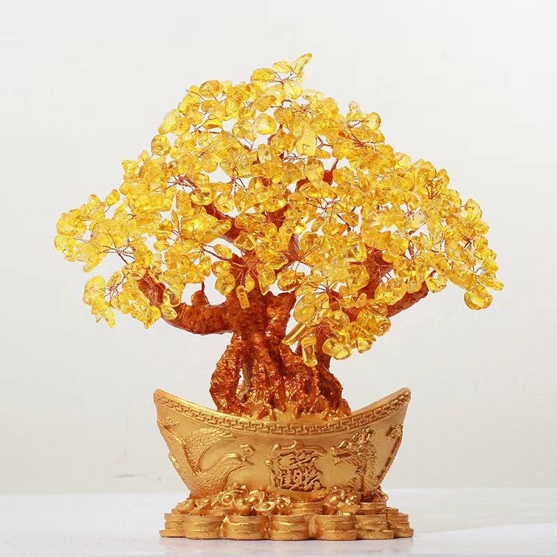 Golden Citrine Wealth Tree