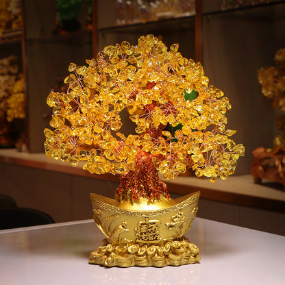 Golden Citrine Wealth Tree