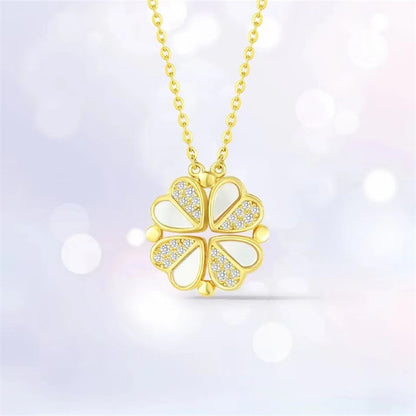 Lucky Foldable 2-in-1 Clover Necklace