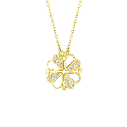 Lucky Foldable 2-in-1 Clover Necklace