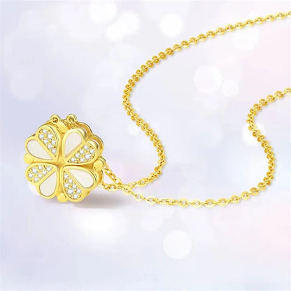 Lucky Foldable 2-in-1 Clover Necklace