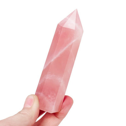 Natural Pink Hexagonal Crystal Column