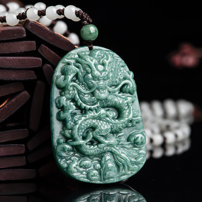 Dragon Prosper Jade Pendant