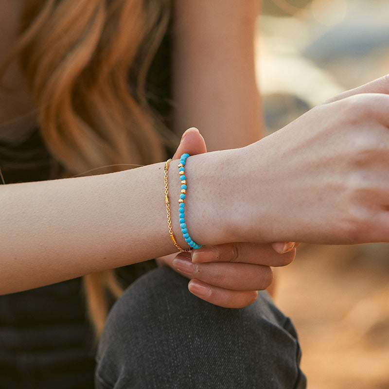 Turquoise Twin Guard Wealth Bracelet