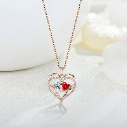 Rose Gold Heart Harmony Necklace