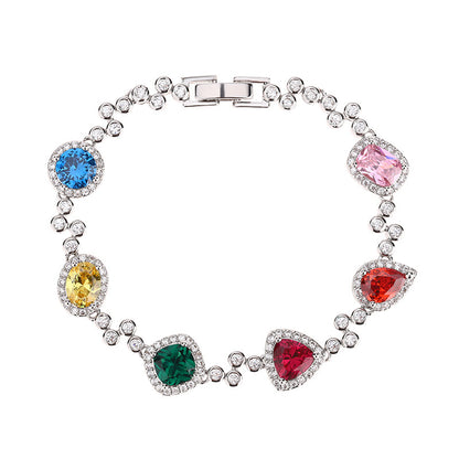 Light of Happiness Light Luxury Full Diamond Candy Retro Bracelet