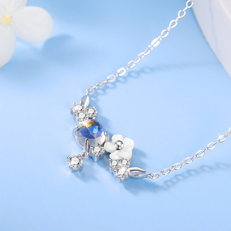 Eternal Bloom Silver Pendant Necklace