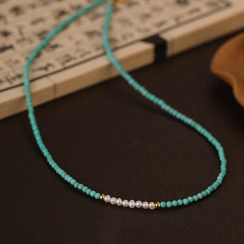 Turquoise Pearl Harmony Necklace