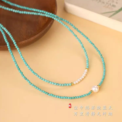 Turquoise Pearl Harmony Necklace