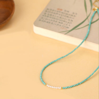 Turquoise Pearl Harmony Necklace