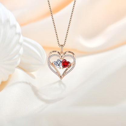 Rose Gold Heart Harmony Necklace