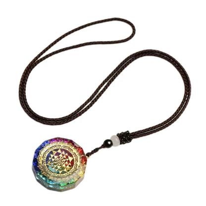 Orgonite Chakra Necklace for Deep Meditation