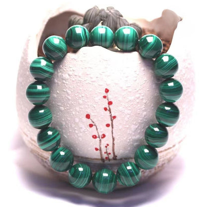 Peacock Power Luck Bead Bracelet