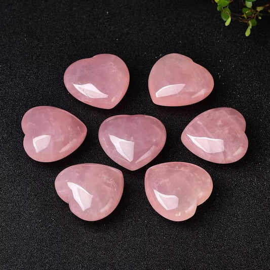 Rose Quartz Heart Heal Gemstone