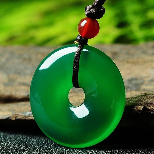 SafeLuck GreenJasper Wellbeing Pendant